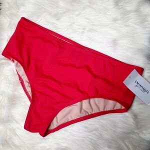 Swimsuits For All Red Bikini Bottom 16 NWT